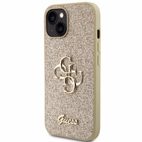 Guess GUHCP15MHG4SGD iPhone 15 Plus / 14 Plus 6.7" zelta/zelta hardcase Glitter Script Big 4G