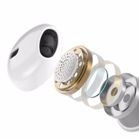 BWOO vadu austiņas 3,5 mm stereo baltas