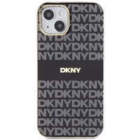 DKNY IML mono un svītru magnētiskais viedtālruņa apvalks iPhone 15/14/13 - melns