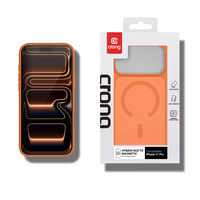 Crong Hybrid Matte Magnetic - MagSafe iPhone 17 Pro maciņš (oranžs)