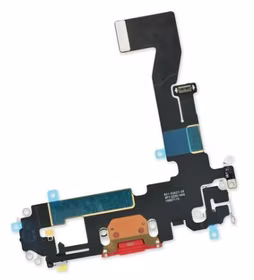 Flex priekš iPhone 12 priekš charging connector ar microphone Sarkans ORG