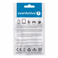 everActive cable USB 1m - balts, silicone, quick charge, 2,4A - CBS-1MW