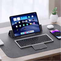 Dux Ducix "Ok Series" bezvadu Bluetooth klaviatūra ar skārienpaneli melna