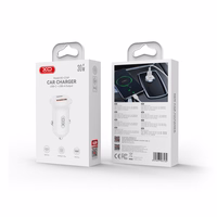XO car lādētājs CC69 PD 30W QC 1x USB 1x USB-C balts
