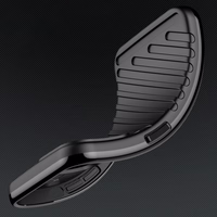 Thunder viedtālruņa apvalks Motorola Moto G53 silikona bruņu apvalks melns