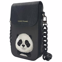 Nimmy Big Eyed Pet 2.0 Panda telefona soma - melns