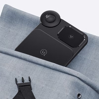 USAMS Bezvadu lādētājs 3in1 15W melns CD190WXC01 (US-CD190)