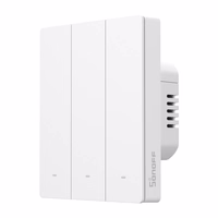 SONOFF M5-3C-80W WiFi Matter viedais sienas slēdzis (3 kanāli, rāmim)