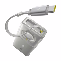 Portatīvais lādētājs Baseus OS Free2Pull 10000mAh 30W + kabelis (pelēks)