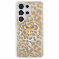Guess maciņš IML Leopard Print Triangle MagSafe for Samsung Galaxy S26 Ultra brūns