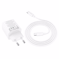 Lādētājs Hoco 2 x USB C + 2 x USB A QC3.0 PD 3A 30W + kabelis USB C uz USB C N56 balts