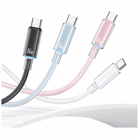 Kabelis USAMS Cloud Series US-SJ658 6A USB-A uz USB-C 1,2m rozā