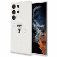 Karl Lagerfeld IML Ikonikas MagSafe apvalks viedtālrunim Samsung Galaxy S24 Ultra - skaidrs