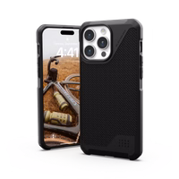 UAG Metropolis LT Magnētiskais viedtālruņa apvalks iPhone 15 Pro Max - melns kevlar