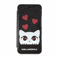 Karl Lagerfeld Valentine iPhone X/Xs viedtālruņa apvalks - melns