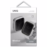 Uniq Moduo apvalks Apple Watch 4/5/6/7/8/SE/SE2 44/45mm - krīta pelēka