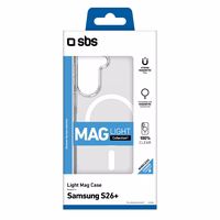SBS Light Mag Maciņš for Samsung Galaxy S26 Plus saderīgs ar MagSafe - caurspīdīgs