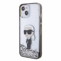 Karl Lagerfeld KLHCP15SLKKNSK viedtālruņa apvalks iPhone 15 6.1" - caurspīdīgs