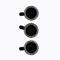 Aizsargstikls HARD DIAMOND kamerai (LENS) Samsung Galaxy S23 Plus melns (3 gab.)