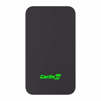 Carlinkit 2AIR bezvadu adapteris Apple Carplay/Android Auto (melns)