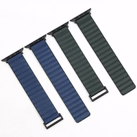 Beline Siksniņa Apple Watch Magnetic Pro 42/44/45/49mm melns/zaļš