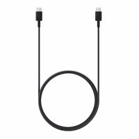 Samsung EP-DX310JBE USB-C - USB-C 3A 1.8m kabelis (lielapjoma – aizstājējiepakojums) – melns