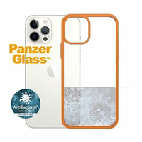 PanzerGlass ClearCase viedtālruņa apvalks iPhone 12 / 12 Pro - caurspīdīgs oranžs