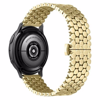 Beline siksniņa Watch 20mm Metal Honeycomb zelta box