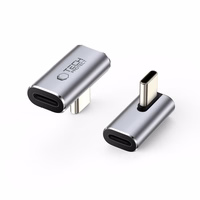 Tech-Protect Ultraboost AA03 USB-C leņķa adapteris - pelēks