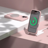 Etteri Silikona Mag maciņš for iPhone 16e / 17e gaiši rozā