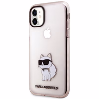 Karl Lagerfeld KLHCN61HNCHTCP iPhone 11 / Xr 6.1" rozā/rozā cietais apvalks Ikonik Choupette