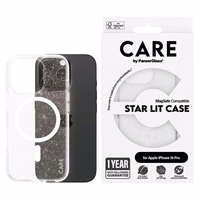 CARE by PanzerGlass Flagship Star Lit viedtālruņa apvalks iPhone 16 Pro 6.3" balts Magnētiskais 1342