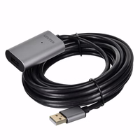 UNITEK Y-271 USB cable 5 m USB 2.0 USB A pelēks