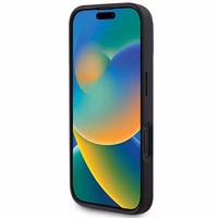 BMW Sign Ādas Deimanta Metāla Logotipa MagSafe apvalks iPhone 16 Pro Max - sarkans