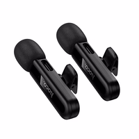 Bezvadu mikrofona komplekts Hoco L20A USB-C/Lightning black
