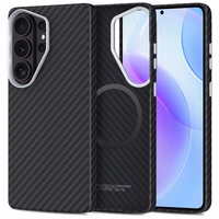 Tech-Protect Ion Carbon MagSafe Maciņš for Samsung Galaxy S26 Ultra - melns and sudraba