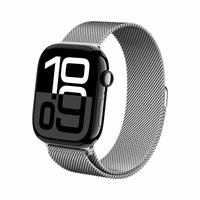 Crong Milano Steel - Stainless Steel siksniņa Apple Watch 44/45/46/49 mm (sudrabs)