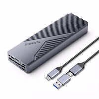 Orico CNM2-G20 M.2 NVME USB-C 3.2 20Gb/s disku ierīce - pelēka