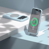 Etteri Silikona Mag maciņš priekš iPhone 17 Pro gaiši zils