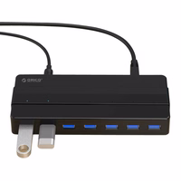 Orico Hub 7xUSB 3.0 (melns)