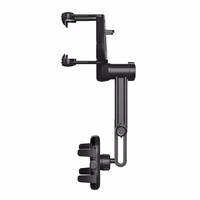 Automašīnas tālruņa turētājs atpakaļskata spogulim - melns