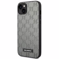 Karl Lagerfeld KLHCP14SSAKLHPG iPhone 14 6.1 "cietais apvalks pelēks / pelēks Saffiano Mono Metāla Logotips