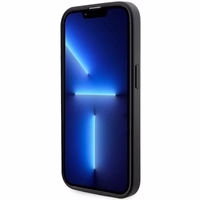 Guess GUHMP14LHGCFSEK iPhone 14 Pro 6.1" melns/melns cietais apvalks GCube Svītras MagSafe