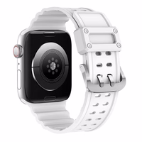 Siksniņa Triple Protection Apple Watch 38 / 40 / 41 mm aproce – balta