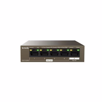 Tenda TEG1105PD network switch Gigabit Ethernet (10/100/1000) Power over Ethernet (PoE) brūns