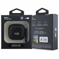 BMW BMA4CMPUCA AirPods 4 apvalks melns/melns PU Oglekļa M Kolekcija