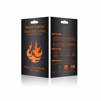 Aizsargstikls ar metāla rāmi Samsung Galaxy S24 Plus melns rāmis