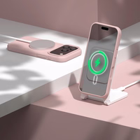 Etteri Silikona Mag maciņš priekš iPhone 17 Pro Max gaiši rozā