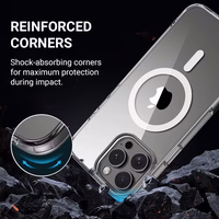 Crong Clear MAG Cover - iPhone 16 Pro Max MagSafe maciņš (Clear)