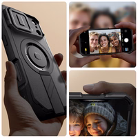 Tech-Protect Kevlar MagSafe viedtālruņa apvalks iPhone 17 Pro – melns